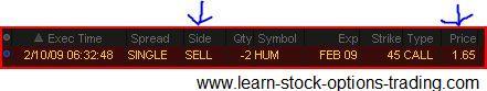 understanding stock options, option trades, options trading, stock options